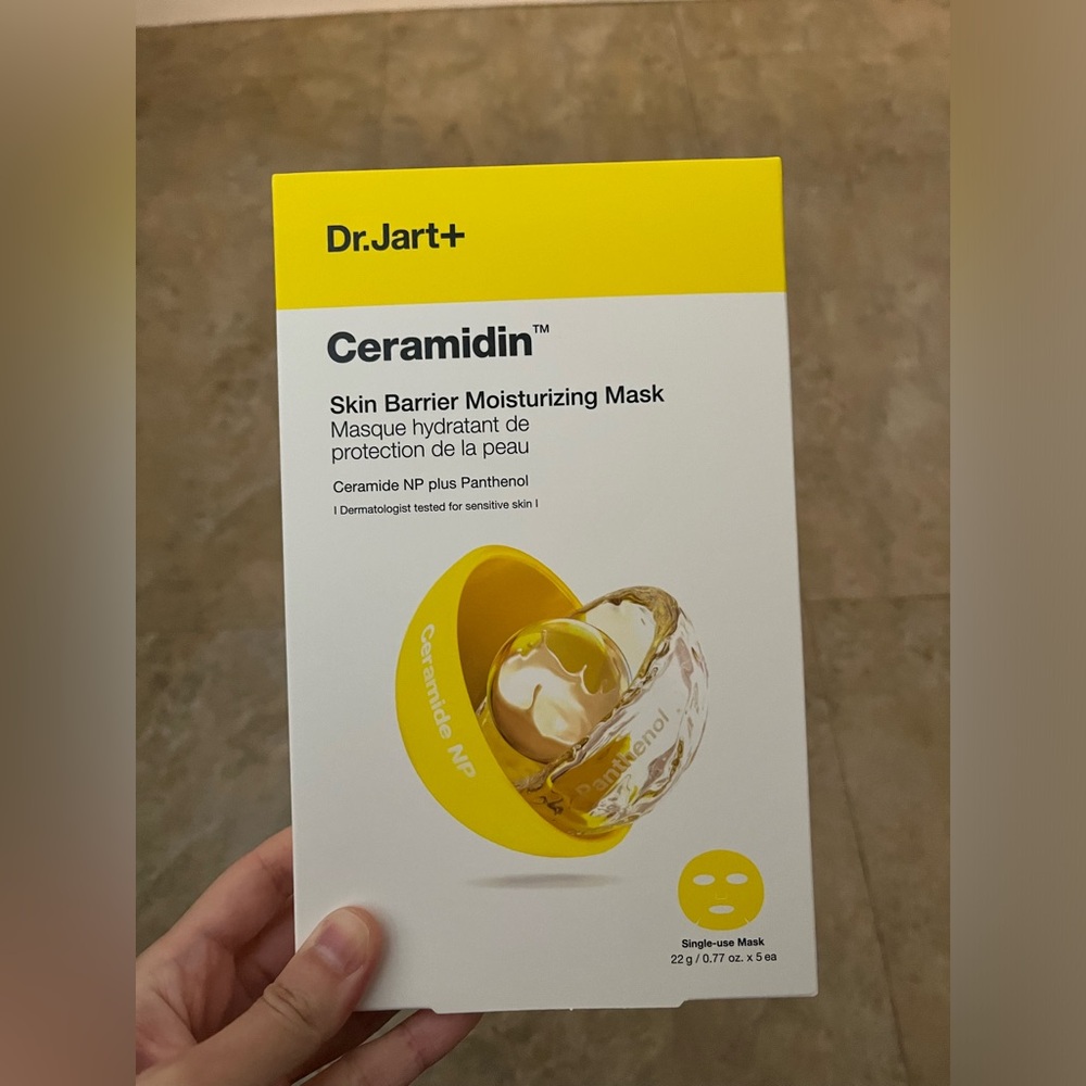 Dr Jart Ceramidin Skin Barrier Moisturizing Sheet Mask